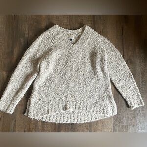 Universal Thread Cream V-Neck Sweater with Textured Knit. Excellent condition.